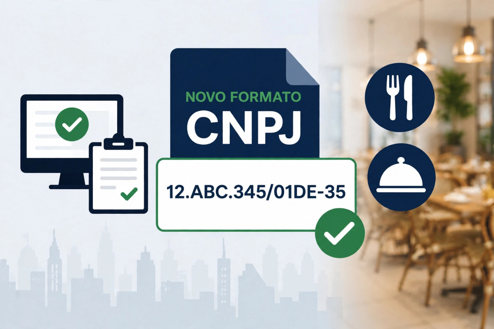 NOVO FORMATO DO CNPJ: BARES, RESTAURANTES DEVEM PREPARAR SEUS SISTEMAS