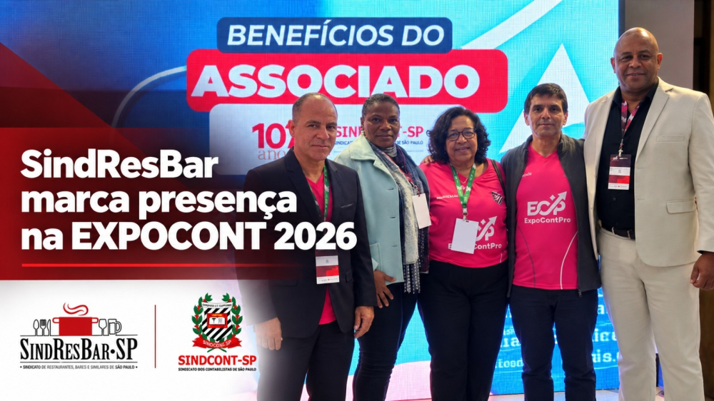SINDRESBAR MARCA PRESENÇA NA EXPOCONT 2026 E FORTALECE PARCERIA ENTRE ENTIDADES